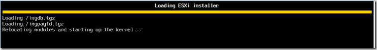 ESXi 6 install stuck on “Relocating modules and starting up the kernel…”